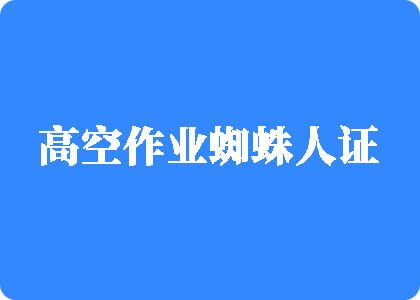 美女啊啊啊叫高空作业蜘蛛人证